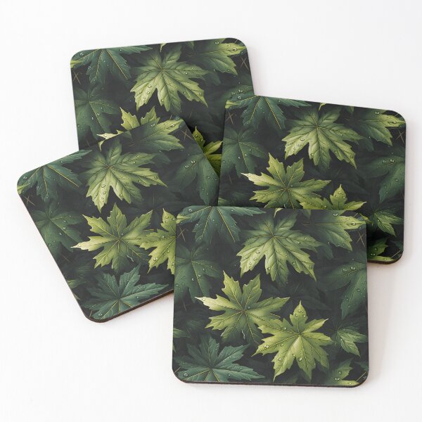 Item preview, Green Leaves Pattern 17 designed and sold by DigitalPatternx.