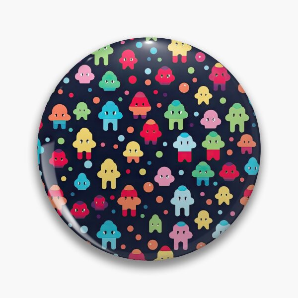 Item preview, Kawaii Cute Pixel Emoji Character Pattern designed and sold by AeonAcademy.