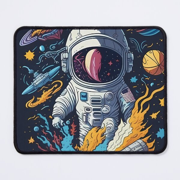 Item preview, Astronaut in space abstract designed and sold by TaevasDesign.