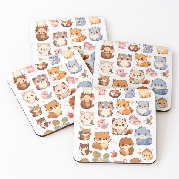 Item preview, Charmingly Kawaii Critters: Adorable Animals Collection designed and sold by irosh madushan.