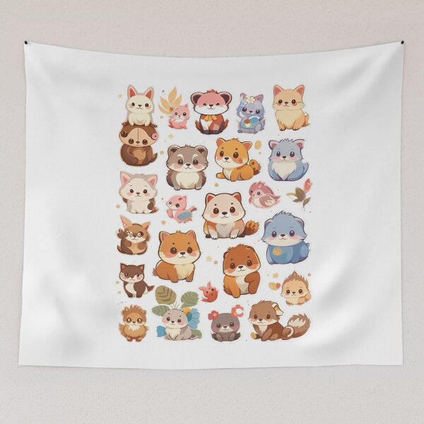 Item preview, Charmingly Kawaii Critters: Adorable Animals Collection designed and sold by irosh madushan.