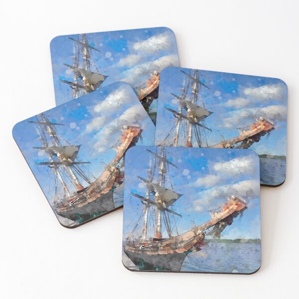 Item preview, Historical ship - watercolour designed and sold by Kate1art.