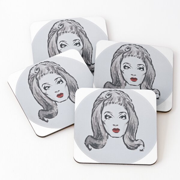 Item preview, bianca del rio black and white pinup portrait designed and sold by bananalmn.