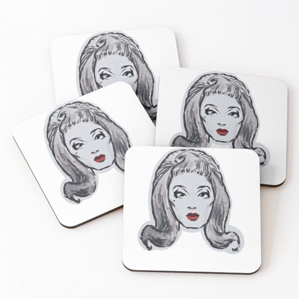 Item preview, bianca del rio black and white pinup portrait designed and sold by bananalmn.