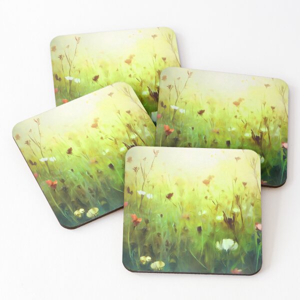 Item preview, The Patchwork Meadow - Green designed and sold by ArtSea-Bubble.