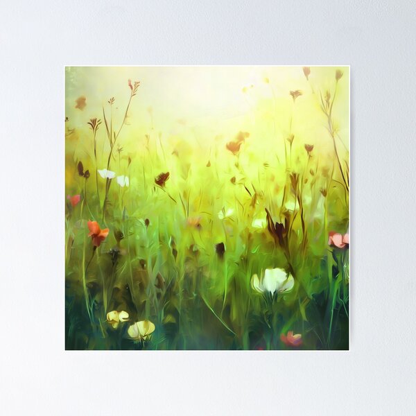 Item preview, The Patchwork Meadow - Green designed and sold by ArtSea-Bubble.