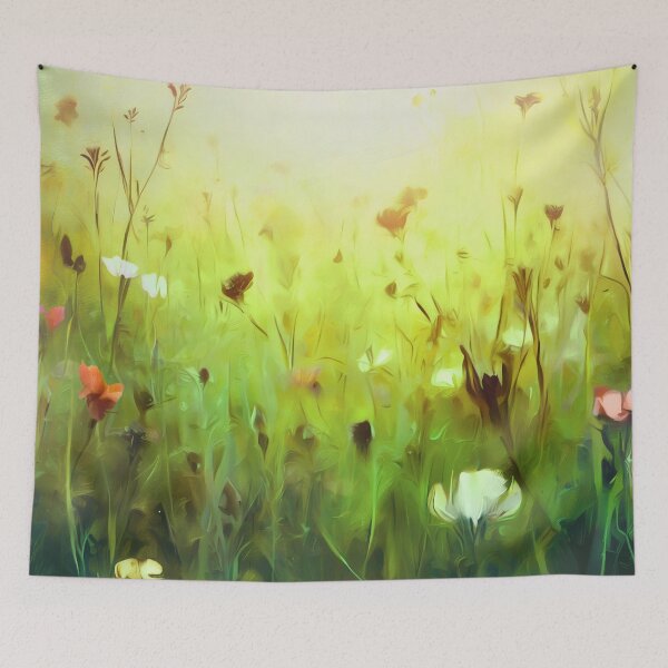 Item preview, The Patchwork Meadow - Green designed and sold by ArtSea-Bubble.