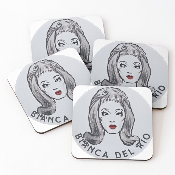 Item preview, bianca del rio black and white pinup portrait designed and sold by bananalmn.