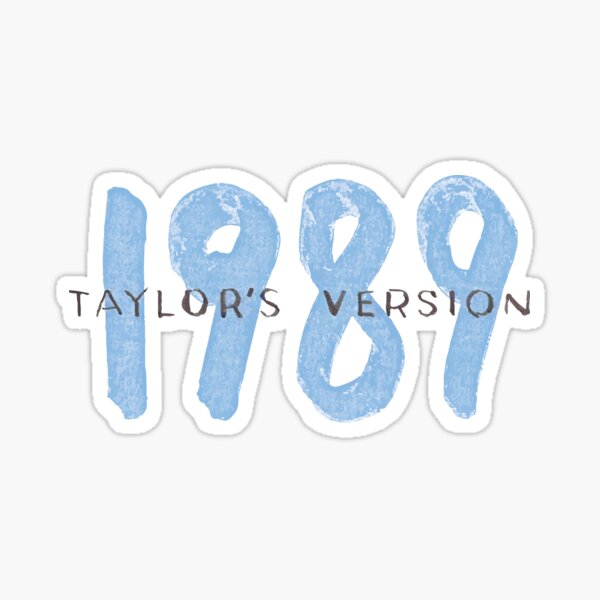 1989 tv simple Sticker