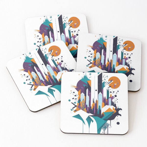 Item preview, City skyline abstract designed and sold by TaevasDesign.