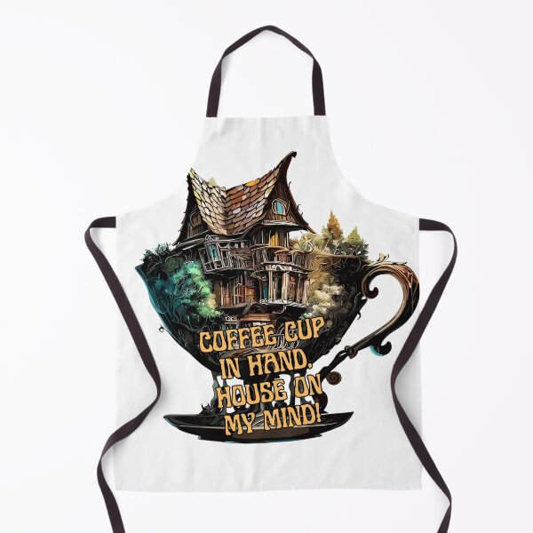 Item preview, Coffe cup in hand, house on my mind! designed and sold by TomFrontierArt.