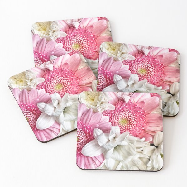 Item preview, Pink and white flowers  designed and sold by Kerrie-Ann Ellison.