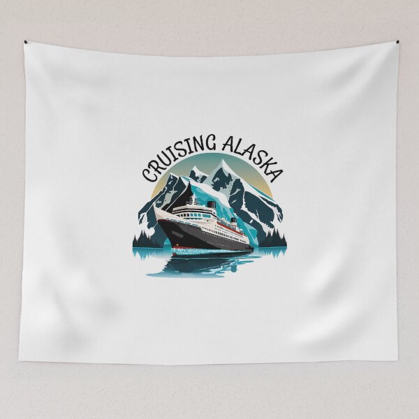 Item preview, Cruising Alaska Cruise Ship  designed and sold by ColorFlowArt.