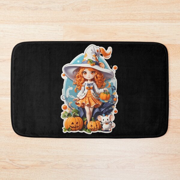 Item preview, Halloween Girl in a Witch Hat designed and sold by Pattern-Way.