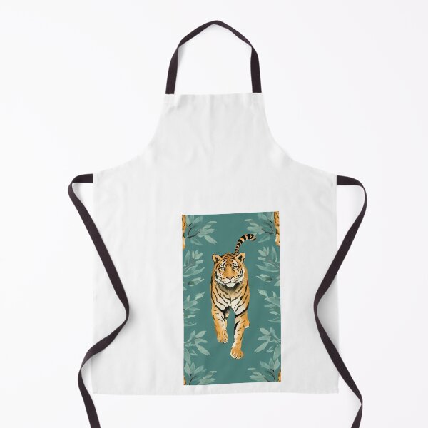 Item preview, a picture of a tiger on a blue background designed and sold by Dark Fantasy Store.