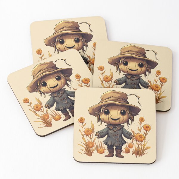 Item preview, Fields of Charm: Cute Scarecrow in Hat and Boots designed and sold by minjagoods.