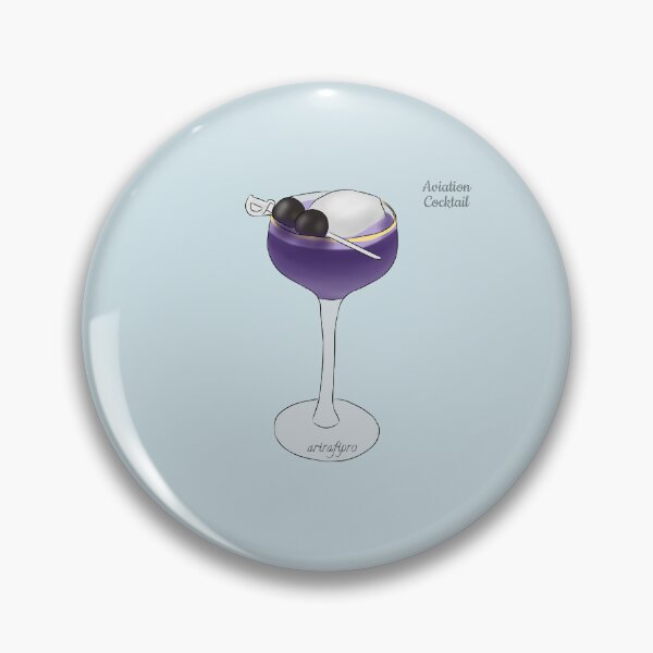 Item preview, Aviation Cocktail Summer Drink designed and sold by ArtRaftPro.