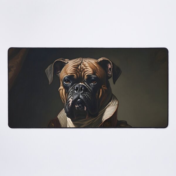 Item preview, Aristocratic Boxer Portrait Art designed and sold by ConfettiSkyArt.