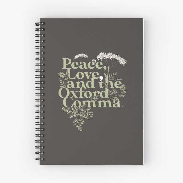 Item preview, Peace, Love and the Oxford Comma designed and sold by brick-red-print.