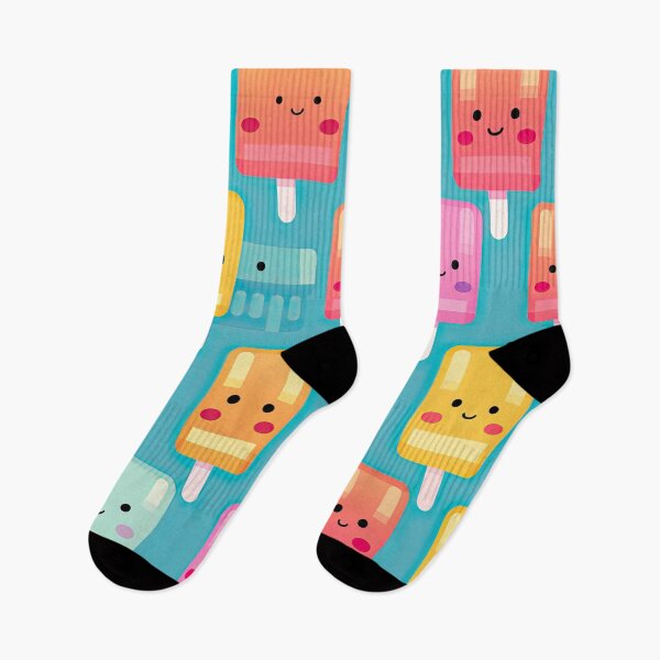 Item preview, Kawaii cute pixel popsicle pattern designed and sold by AeonAcademy.