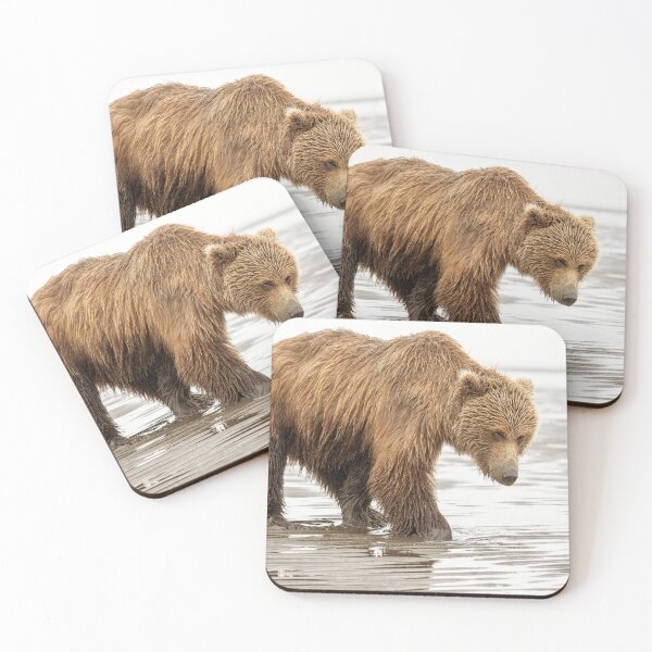 Item preview, Brown Bear Digging for Clams Alaska designed and sold by PhotoArt by Joan Carroll.