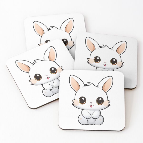 Item preview, Cute white bunny - Kawaii  designed and sold by Vansky-Art.