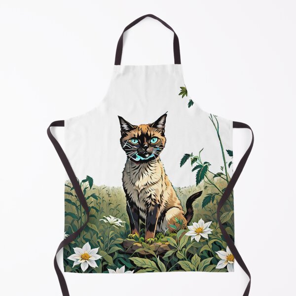 Item preview, Cute Cat in a field enjoying the sunlight Bright Blue Neon Florescent Eyes designed and sold by wojysmokes.