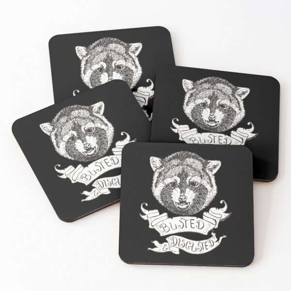 Item preview, Busted and Disgusted raccoon  	 designed and sold by rodrickusilene.