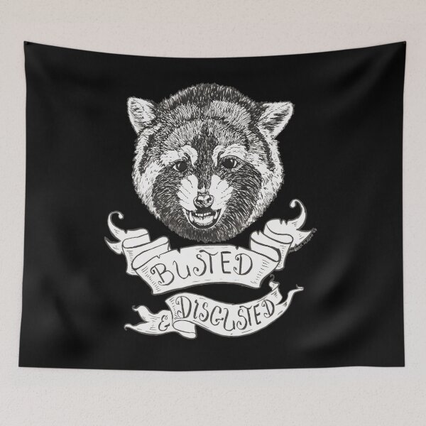 Item preview, Busted and Disgusted raccoon  	 designed and sold by rodrickusilene.