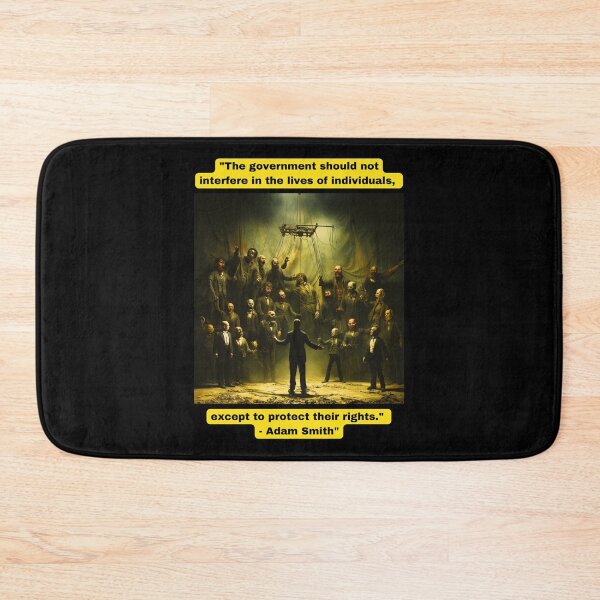 Item preview, "The government should not interfere in the lives of individuals, except to protect their rights." - Adam Smith" designed and sold by STO1KA.
