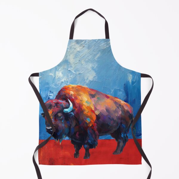 Item preview, Colorful Bison Artwork designed and sold by ColorFlowArt.