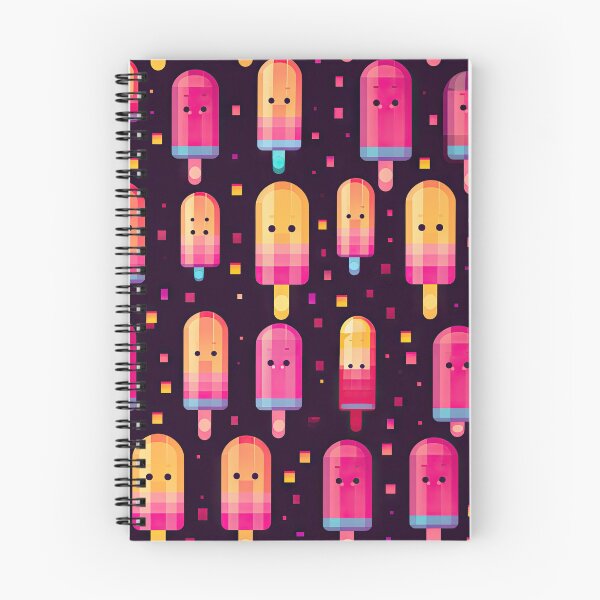 Item preview, Kawaii cute pixel popsicle pattern designed and sold by AeonAcademy.
