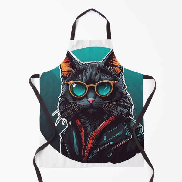 Artikelvorschau, Handskizzierte Katze mit Sonnenbrille – Modernes Katzenkunstdesign entworfen und verkauft von sadsapiens.