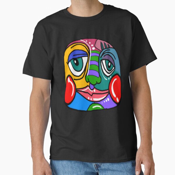 Item preview, Colorful Tribal Mask Block Head designed and sold by MariannArt.