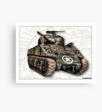 M4 Sherman Tank Canvas Print