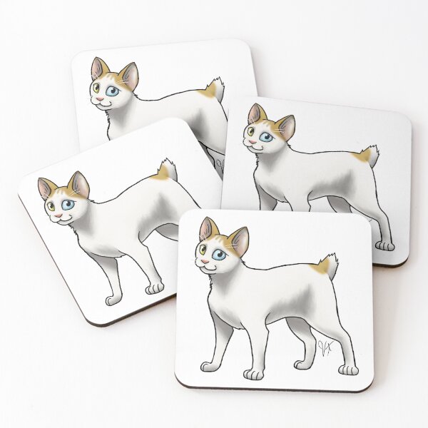 Item preview, Cat - Japanese Bobtail - Orange and White designed and sold by Jennifer Stolzer.