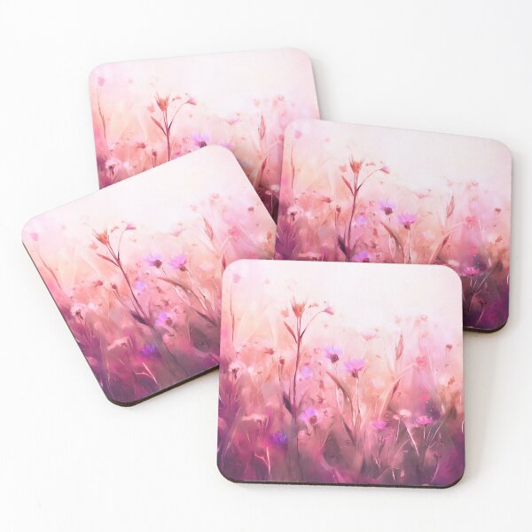 Item preview, The Patchwork Meadow - Pink designed and sold by ArtSea-Bubble.