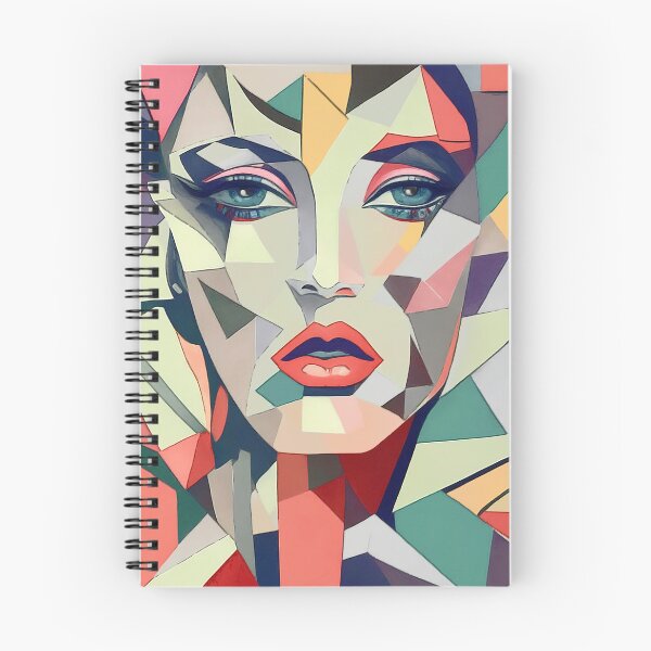 Item preview, Cubist-style portrait of a fashion girl model designed and sold by ElliOzy.