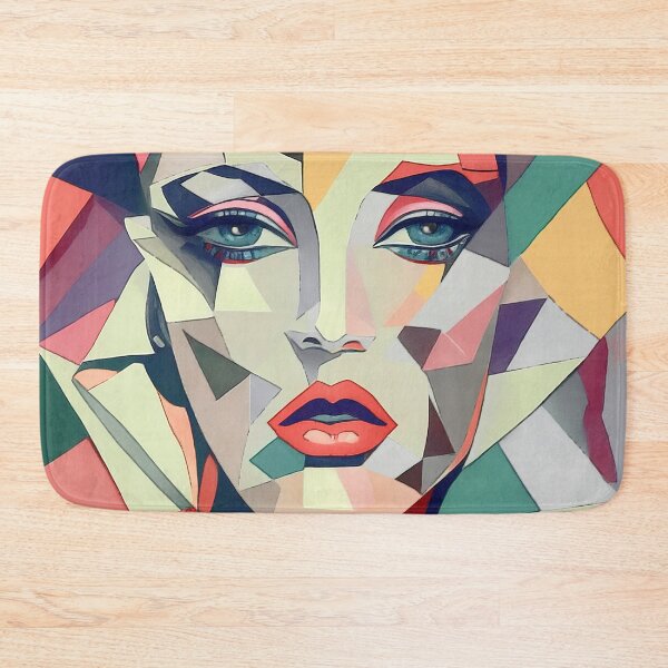 Item preview, Cubist-style portrait of a fashion girl model designed and sold by ElliOzy.