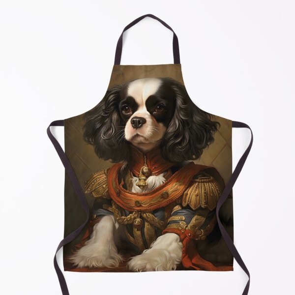 Item preview, Aristocratic Cavalier King Charles Spaniel Portrait Art designed and sold by ConfettiSkyArt.
