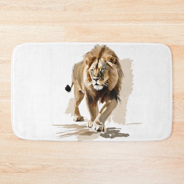 Item preview,  Lion Walking Panting  designed and sold by ColorFlowArt.
