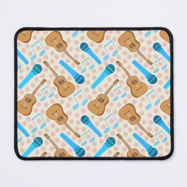 Aperçu de l'œuvre Motif musical | Guitares et Micros créée et vendue par Lindsay Marie Patterns.