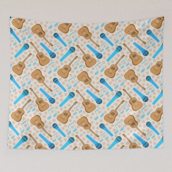 Item preview,  Music Pattern | Guitars and Microphones designed and sold by Lindsay Marie Patterns.