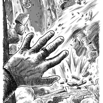 Artwork thumbnail, temple falling down by RackhamTheRoux