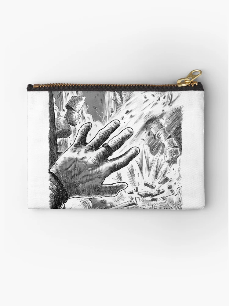 Thumbnail 1 of 4, Zipper Pouch, temple falling down designed and sold by RackhamTheRoux.