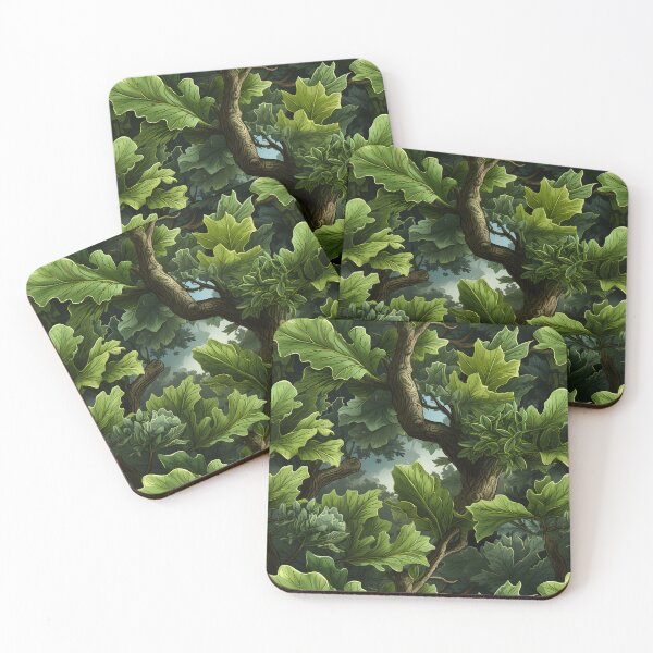 Item preview, Green Leaves Pattern 19 designed and sold by DigitalPatternx.
