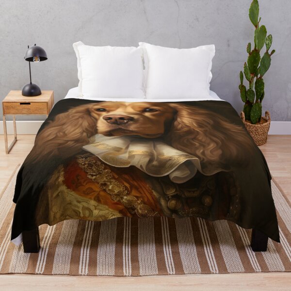 Item preview, Aristocratic Cocker Spaniel Portrait Art designed and sold by ConfettiSkyArt.