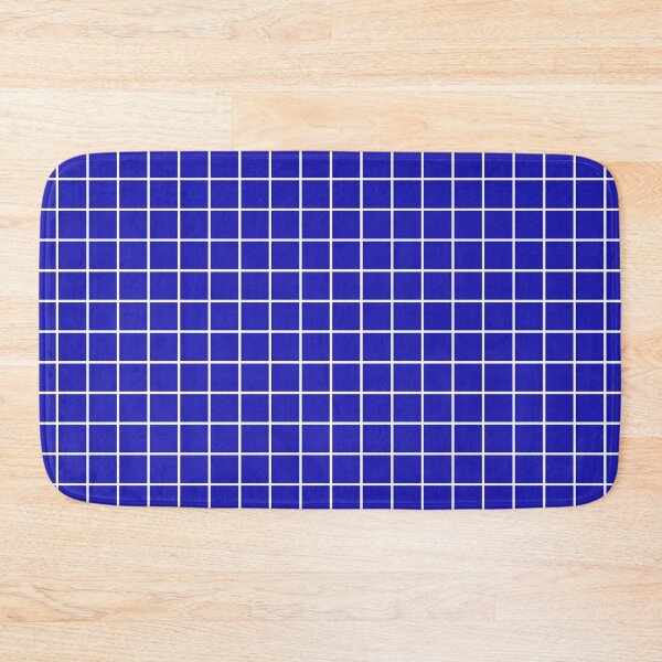 Item preview, Ultramarine Blue Grid Pattern designed and sold by tonymagnerart.