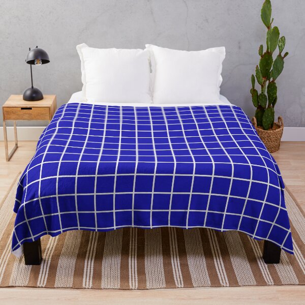 Item preview, Ultramarine Blue Grid Pattern designed and sold by tonymagnerart.