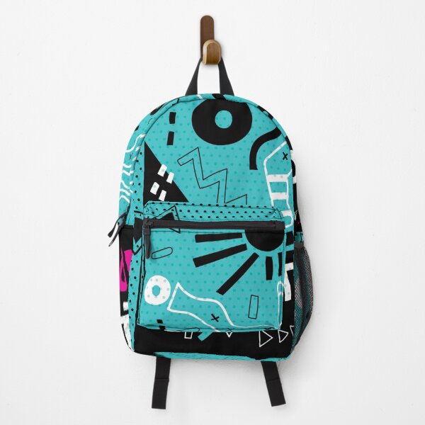 Item preview, Totally Rad Dance Party: '80s Graffiti Extravaganza - turquoise, pink, black, white designed and sold by Arubi-Art.